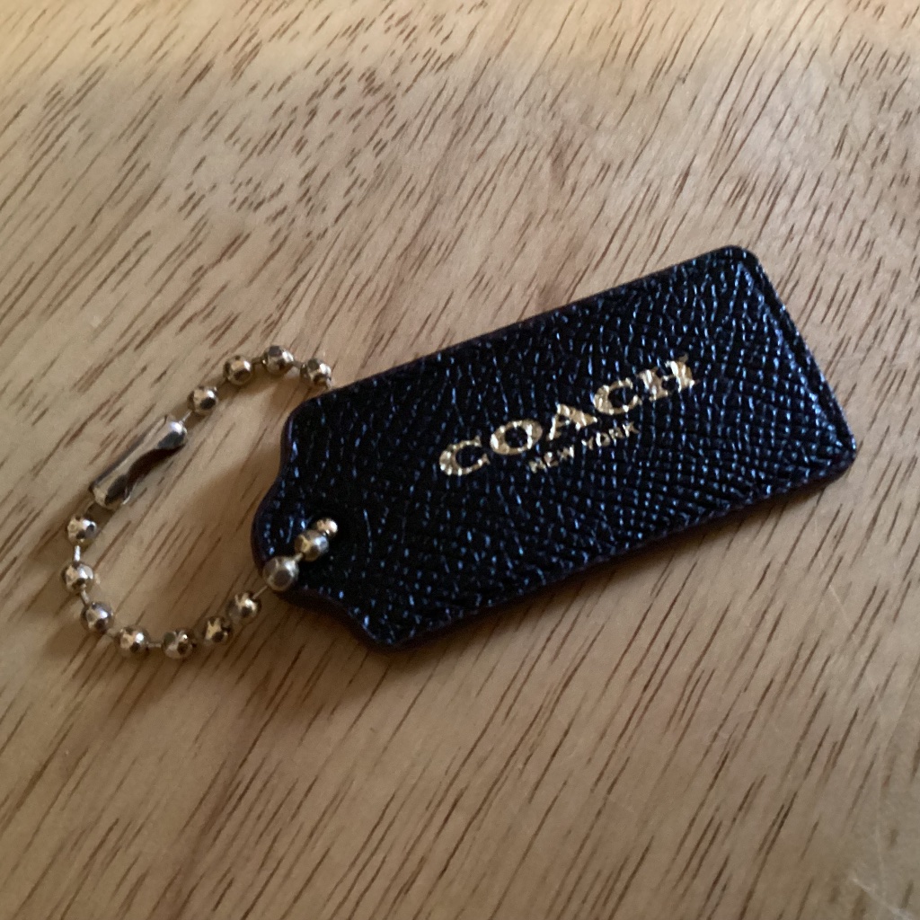 Coach Black Bag TagHang Tag